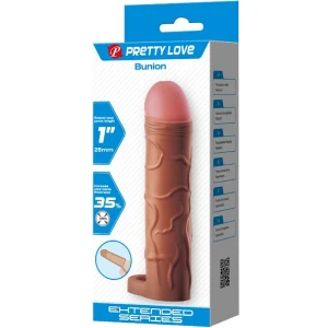 PRETTY LOVE - MANCHON DE PÃNIS POUR OIGNON AVEC EXTENSION DE 2,5 CM MULATTO
